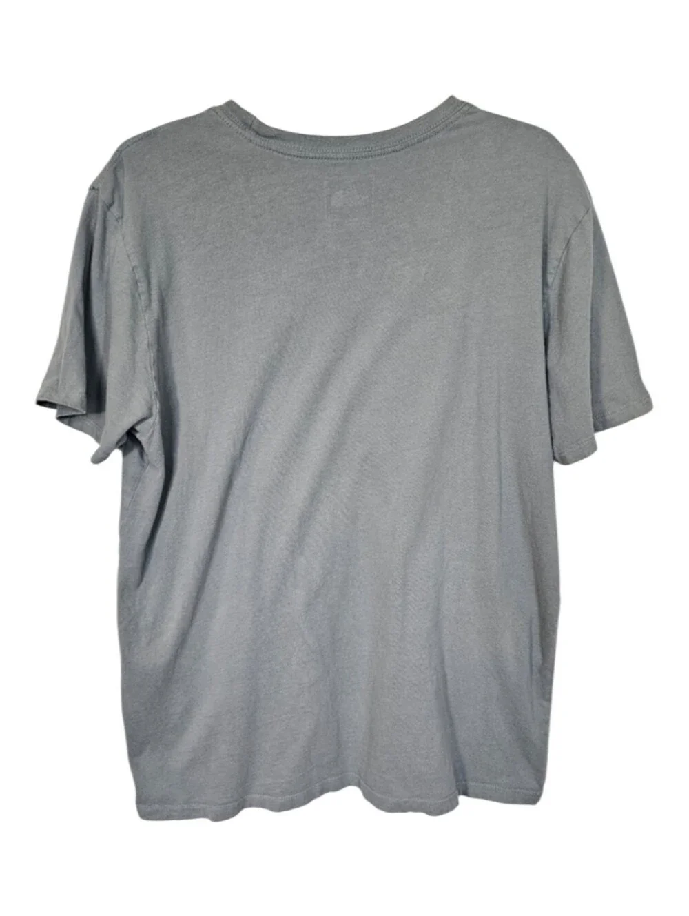 The North Face T-Shirt Gray Green Crew Neck Logo‎ Outdoors Casual Men's Size M
